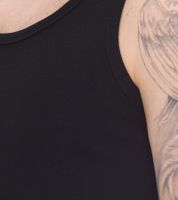 Débardeur homme STONES en coton, haut basique, col rond, sous-vêtement noir