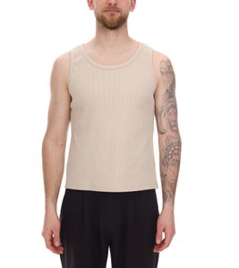 STONES Herren Tank Top modernes Muskel-Shirt aus Baumwolle Rundhals-Top mit Ripp-Strick-Struktur Unterhemd Beige STONES Herren Tank Top modernes Muskel-Shirt aus Baumwolle Rundhals-Top mit Ripp-Strick-Struktur Unterhemd Beige