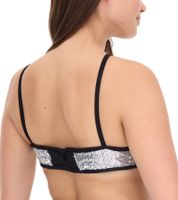 ROCKUPY Women's Tank Top with Glitter Bra, Summer Shirt, Round Neck Top, W100102018 Black ROCKUPY Women's Tank Top with Glitter Bra, Summer Shirt, Round Neck Top, W100102018 Black