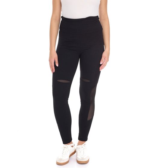 ROCKUPY leggings sportivi da donna pantaloni fitness alla moda pantaloni da allenamento 381158 Nero