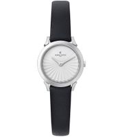 Pierre Cardin Women's Watch with a Simple Dial, Analog Quartz Watch with a Leather Strap, 3 ATM, 27 mm CPI.250, Black/White or Black