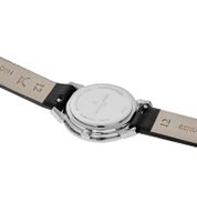 Pierre Cardin Women's Watch with a Simple Dial, Analog Quartz Watch with a Leather Strap, 3 ATM, 27 mm CPI.250, Black/White or Black