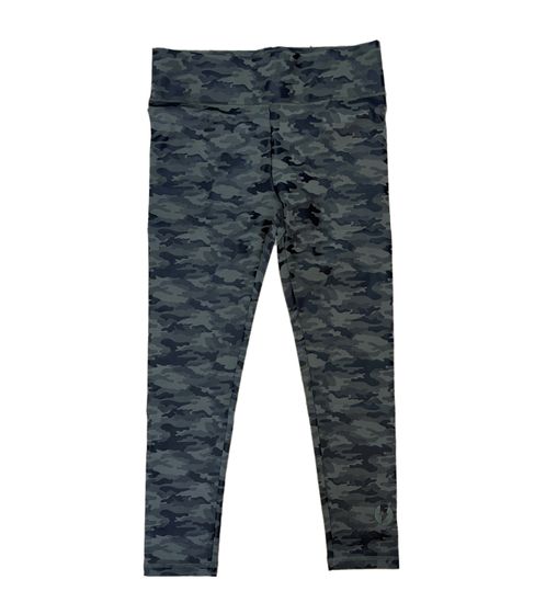 ROCKUPY Women's Leggings: Fashionable Fitness Pants with a Camouflage Look, Workout Pants 393230 Green/Black
