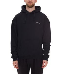 STONES Herren Hoodie moderner Kapuzen-Pullover mit Logo-Stick Baumwoll-Pullover Oversized-Fit 400gsm Schwarz STONES Herren Hoodie moderner Kapuzen-Pullover mit Logo-Stick Baumwoll-Pullover Oversized-Fit 400gsm Schwarz