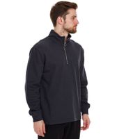 Pull homme STONES oversize demi-zip pull moderne demi-zip en coton 400 g/m² avec col montant avec broderie logo gris foncé Pull homme STONES oversize demi-zip pull moderne demi-zip en coton 400 g/m² avec col montant avec broderie logo gris foncé