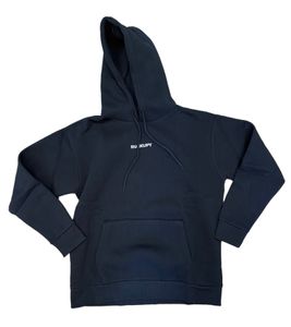 ROCKUPY Herren Hoodie Baumwoll-Pullover mit Kapuze Alltags-Pulli UNI-500203 802 Schwarz