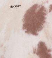 ROCKUPY Herren Sweatshirt Baumwoll-Pullover mit Logo-Stickerei im batik Look Rundhals-Pulli UNI-400200 Creme-Braun