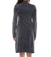 Vestido mini ROCKUPY para mujer con cremallera completa, vestido de verano de algodón, 725423, gris Vestido mini ROCKUPY para mujer con cremallera completa, vestido de verano de algodón, 725423, gris
