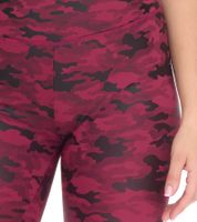 ROCKUPY leggings da donna alla moda pantaloni fitness in look mimetico pantaloni da allenamento 393230 viola/nero