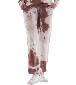 Pantalon de jogging en coton pour homme ROCKUPY, pantalon de jogging moderne au look batik, vêtements d'intérieur 130200 crème-marron
