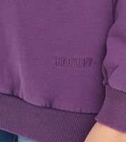 Sweat-shirt femme ROCKUPY en coton, pull d'hiver avec logo brodé RPW20_040304 406 violet
