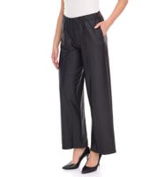 Leggings de piel sintética para mujer ROCKUPY, pantalones casuales sencillos PRW20-040703 802 Negro