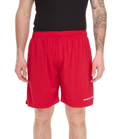 masita Rio Pantaloncini da allenamento da uomo con tecnologia Clima Tech Pantaloni sportivi con slip interno 2401S-5000 Rosso