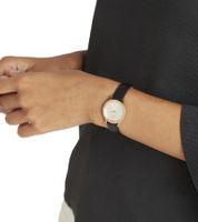 Reloj de señora Pierre Cardin con esfera sencilla, reloj analógico de cuarzo con correa de piel, 3ATM, 27 mm CPI.250 beige, negro, blanco, rosa Reloj de señora Pierre Cardin con esfera sencilla, reloj analógico de cuarzo con correa de piel, 3ATM, 27 mm CPI.250 beige, negro, blanco, rosa