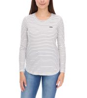 2er Pack ALIFE AND KICKIN LeaAK Damen Sweatshirt Baumwoll-Pullover Langarm-Shirt 12601153 Weiß/Navy