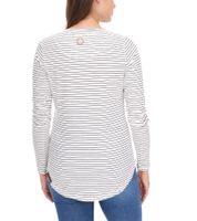 2er Pack ALIFE AND KICKIN LeaAK Damen Sweatshirt Baumwoll-Pullover Langarm-Shirt 12601153 Weiß/Navy
