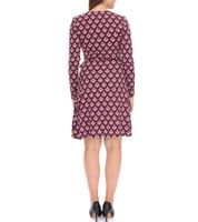 Aniston Casuals Vestito estivo da donna elegante a maniche lunghe 3172 95293142 Viola/Marrone/Bianco