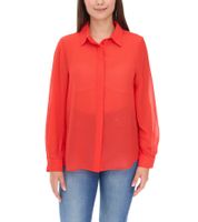 Chemisier d'été élégant en mousseline de soie pour femme Aniston, chemise à manches longues 14124228 Rouge