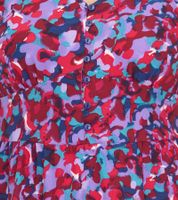 Aniston Casuals Damen Sommer-Kleid Midi-Kleid mit Knopfleiste Urlaubs-Kleid 66771161 Lila/Blau/Rot