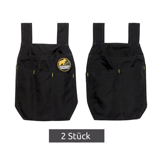 2 Stück NORTHERN COUNTRY Holstertasche aus CORDURA® mit vielen Taschen Arbeitszubehör 92946962 Schwarz