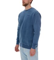 Felpa da uomo ROCKUPY in cotone con logo ricamato, girocollo, UNI-40020, blu scuro, viola, verde scuro o verde