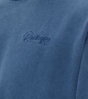 Felpa da uomo ROCKUPY in cotone con logo ricamato, girocollo, UNI-40020, blu scuro, viola, verde scuro o verde