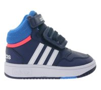 Zapatillas adidas Hoops Mid 3.0 AC para niños, estilo retro, para niñas y niños, color azul oscuro, GW0406