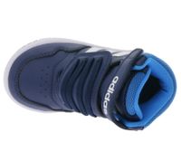 Zapatillas adidas Hoops Mid 3.0 AC para niños, estilo retro, para niñas y niños, color azul oscuro, GW0406