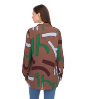 Aniston CASUAL Damen Bluse stylische Hemd-Bluse mit Kent-Kragen Sommer-Bluse 90141018 Braun