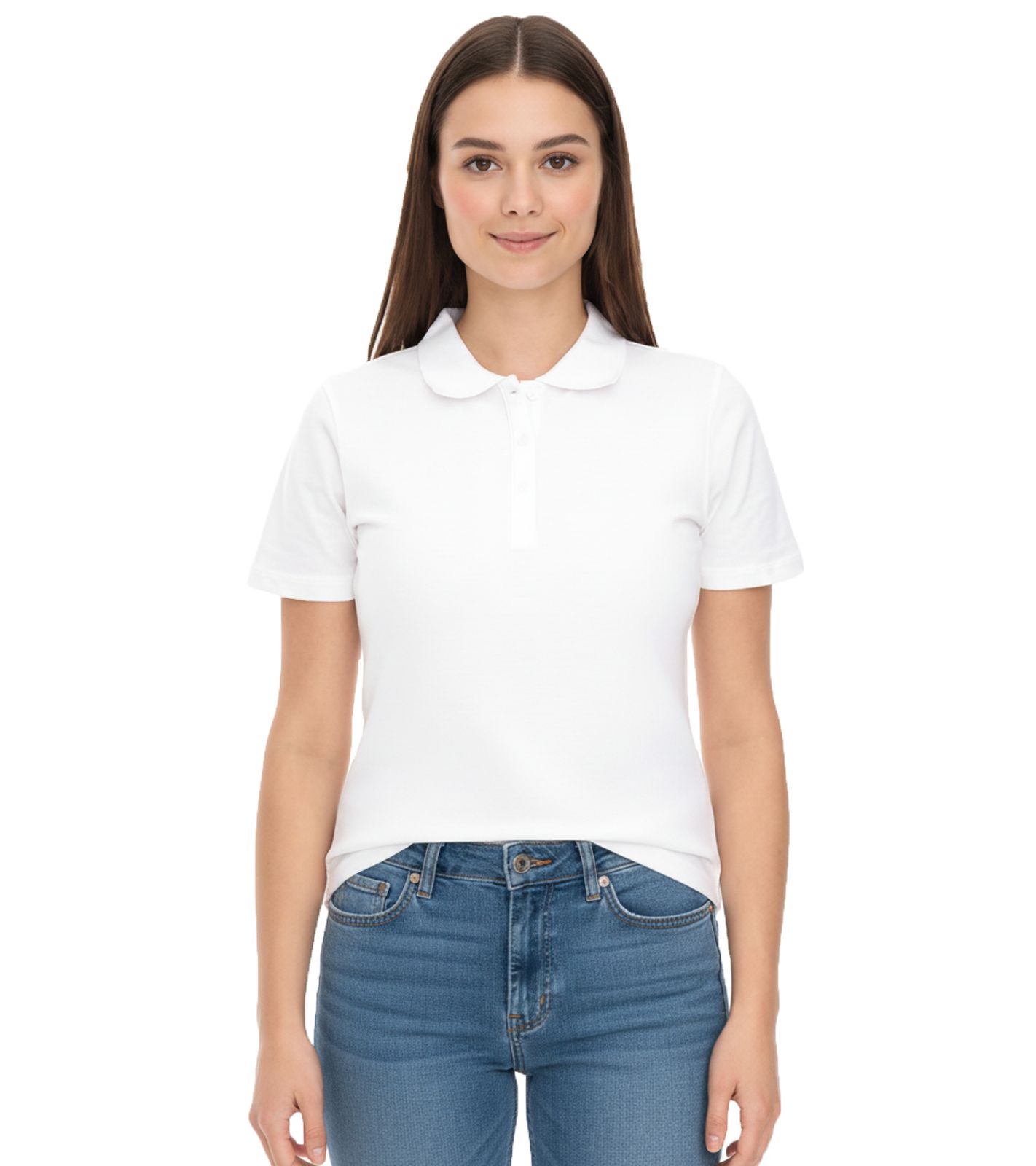 ELEVATE Helios Damen Polo-Shirt Baumwolle Polo-Hemd Pique-Strick 180 g/m² 3810701 Weiß
