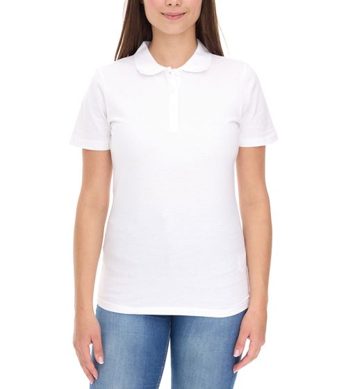 ELEVATE Helios Women's Polo Shirt, Cotton Pique Knit Polo Shirt, 180 g/m², 3810701, White