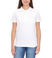 ELEVATE Helios Women's Polo Shirt, Cotton Pique Knit Polo Shirt, 180 g/m², 3810701, White
