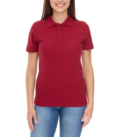 Polo da donna ELEVATE Helios, polo in cotone, maglia piquet 180 g/m² 3810724 rosso vino