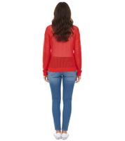 Pull tricoté femme Aniston CASUAL à motif ajouré, pull tendance au quotidien 54941968 Rouge