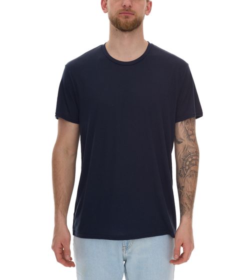 Camiseta de hombre ELEVATE Jade, sostenible, de manga corta, 160 g/m², básica, interior, 3750049, azul marino