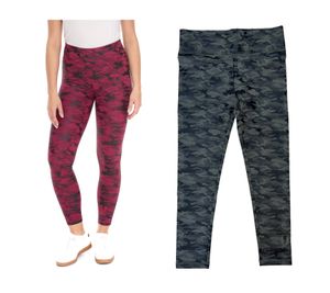 Leggings femme ROCKUPY pantalon de fitness tendance au look camouflage pantalon d'entraînement 393230 violet ou vert