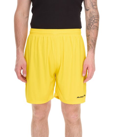 Pantaloncini da allenamento da uomo Masita Rio con tecnologia Clima Tech e slip interno 2401S-3000 Giallo