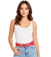 Champion Belt for Men and Women with Brand Logo, Everyday Belt, 150 cm, CH3004BFFN1-105, Black/White Champion Belt for Men and Women with Brand Logo, Everyday Belt, 150 cm, CH3004BFFN1-105, Black/White