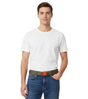 Cintura Champion da uomo e da donna, con fibbia, moderna cintura da tutti i giorni con logo del marchio, 123 cm CM3-0805-340, verde oliva