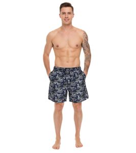 Pierre Cardin Men's Camouflage Swim Shorts LA203937 Blue/Khaki