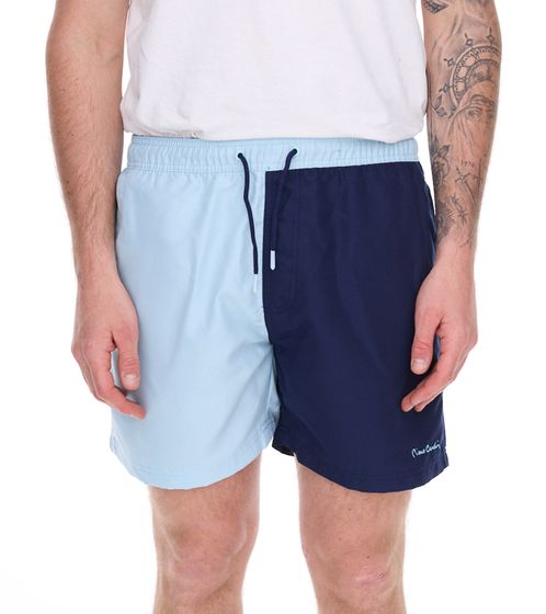 Pierre Cardin Herren Schwimm-Hose Badehose modische Schwimm-Shorts LA205027 Blau