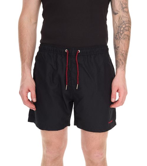 Pierre Cardin Herren Schwimm-Hose Badehose stylische Schwimm-Shorts LA206710 Schwarz