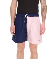 Bañador Pierre Cardin para hombre, elegante bañador LA205027 Azul marino/Rosa