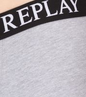 3er Pack REPLAY Herren Retro Boxershorts Baumwoll-Unterwäsche I101102-002 N176 Schwarz/Grau/Rot