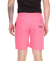 GEOGRAPHICAL NORWAY Herren Schwimm-Hose mit Print und Farbakzenten Badehose stylische Schwimm-Shorts 001 Rosa
