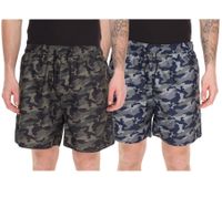 Short de bain camouflage Pierre Cardin pour homme LA203937 Bleu/Kaki-Vert ou Kaki/Vert