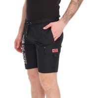 GEOGRAPHICAL NORWAY Short de bain homme Quara avec imprimé et touches de couleur, short de bain élégant 001 Noir