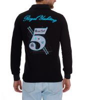 GEOGRAPHICAL NORWAY Kipawa Polo da uomo con bottoni Camicia in cotone a maniche lunghe Nero, Turchese o Blu navy