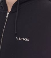 STONES Herren Oversized-Jacke moderner Baumwoll-Jacke 400gsm mit Kapuze mit Logo-Stickerei Hellbraun oder Schwarz STONES Herren Oversized-Jacke moderner Baumwoll-Jacke 400gsm mit Kapuze mit Logo-Stickerei Hellbraun oder Schwarz