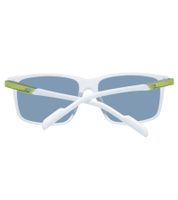 Occhiali da sole da uomo adidas, occhiali da spiaggia a specchio con protezione UVA e UVB e con logo del marchio, filtro categoria 3, occhiali da vacanza SP0050 5724C bianco/verde